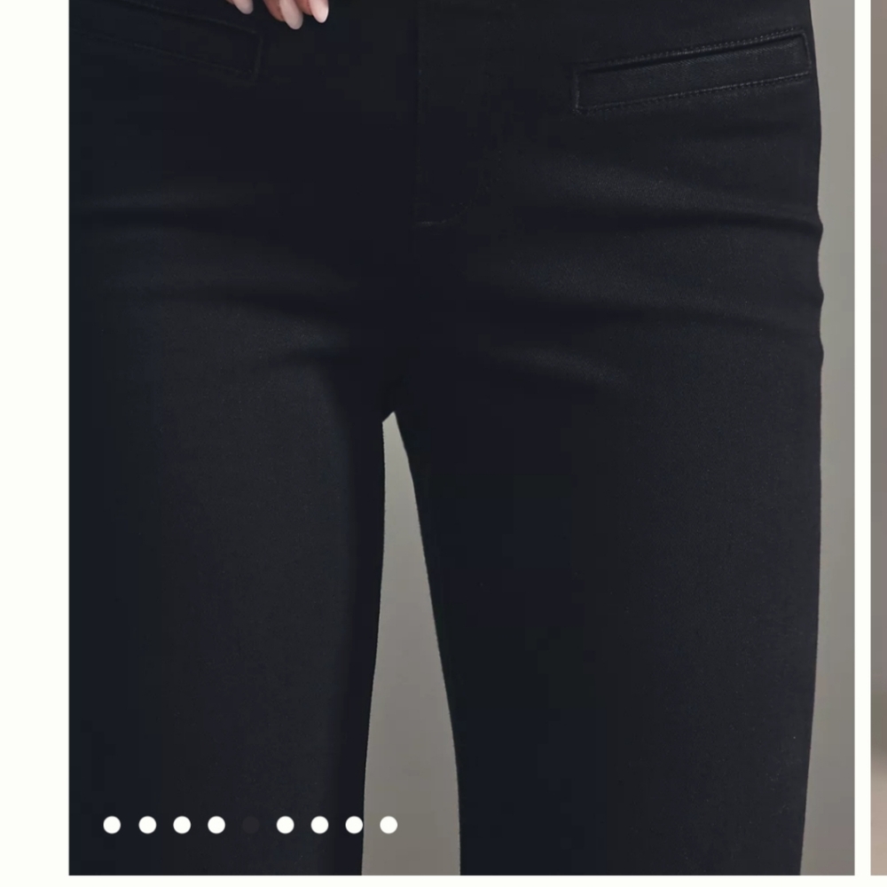 NWT Anthropologie Pilcro Retro Low Rise Pull On Flare Leg Jeans in Elm - Picture 5 of 6